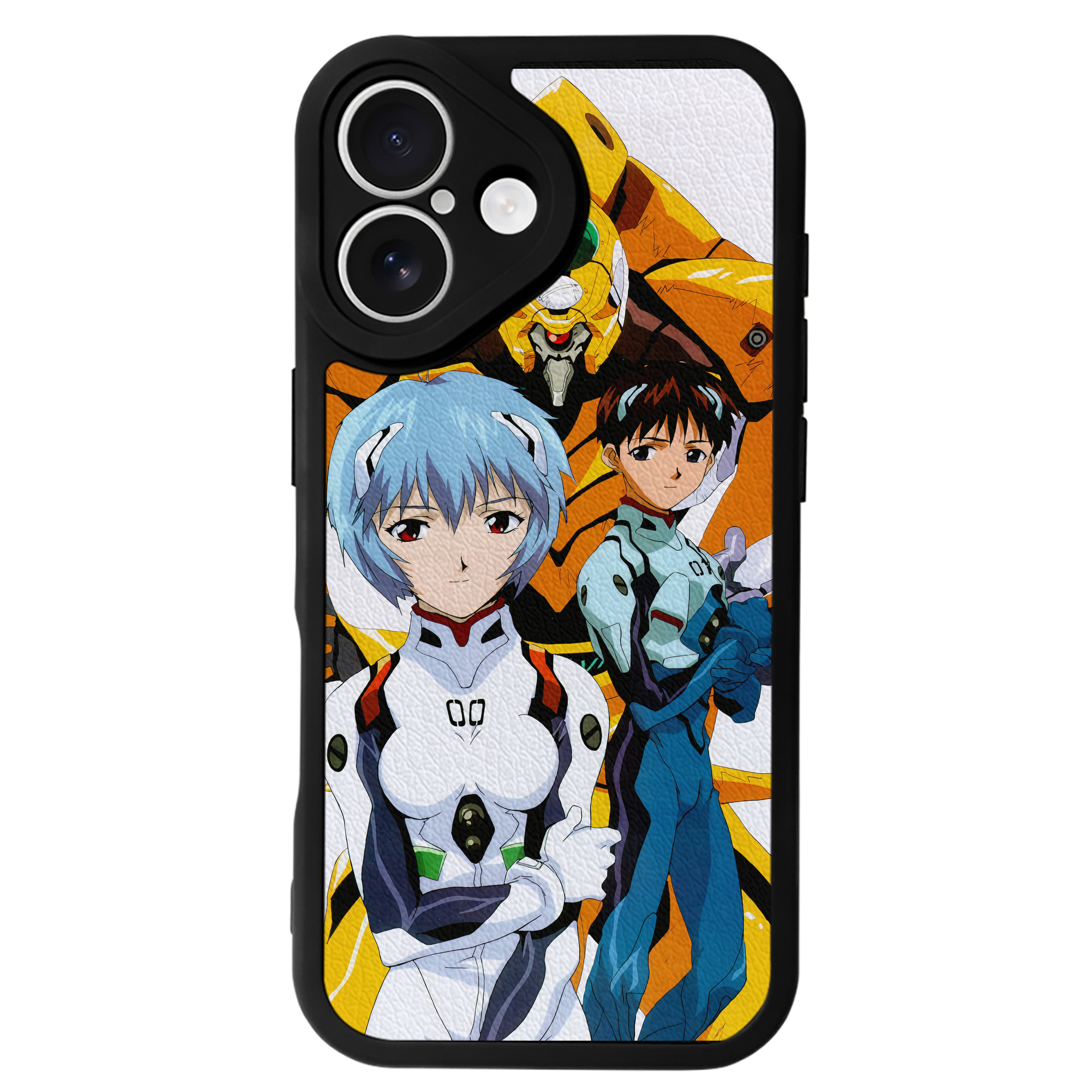 （画像用） EVA 新世紀エヴァンゲリオン 【iPhone 16シリーズ対応】シリコンスマホケース（レザー調） 材質：シリコン